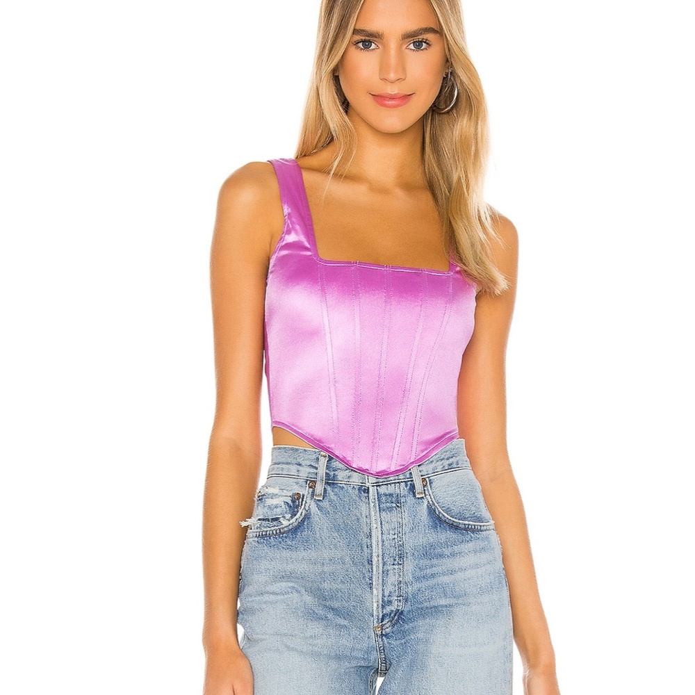 superdown Catey Corset Top in Purple